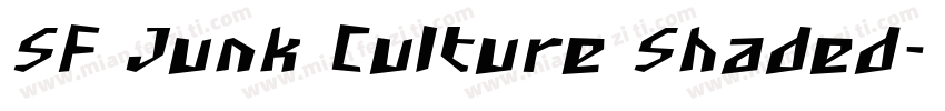 SF Junk Culture Shaded字体转换